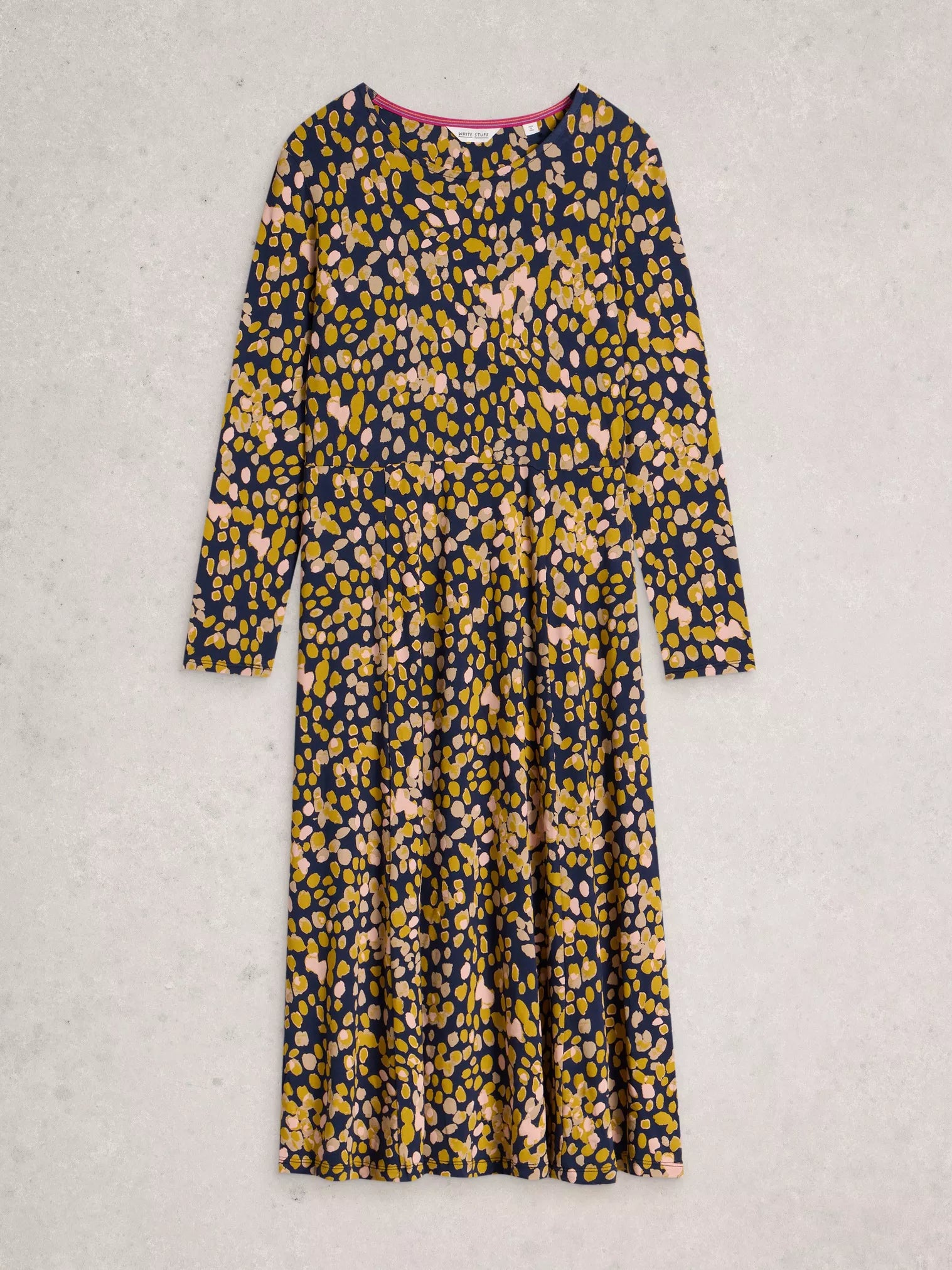 White Stuff Madeline Jersey Dress Chart Multi