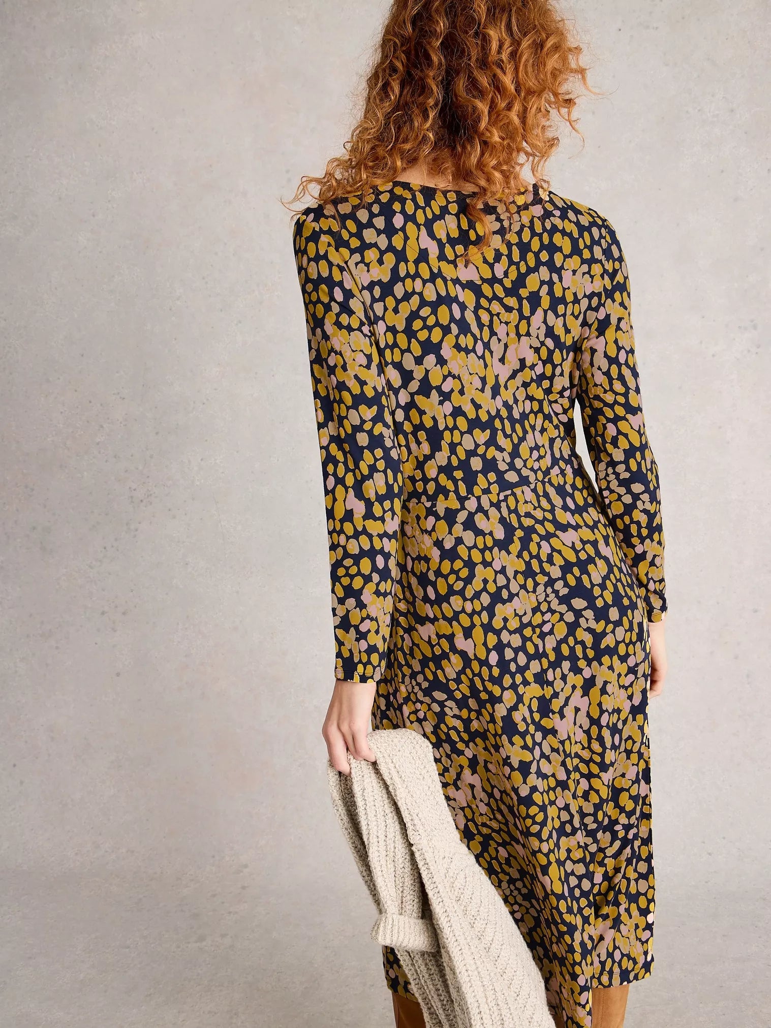 White Stuff Madeline Jersey Dress Chart Multi