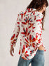 White Stuff Sophie Organic Cotton Shirt Ivory Print.
