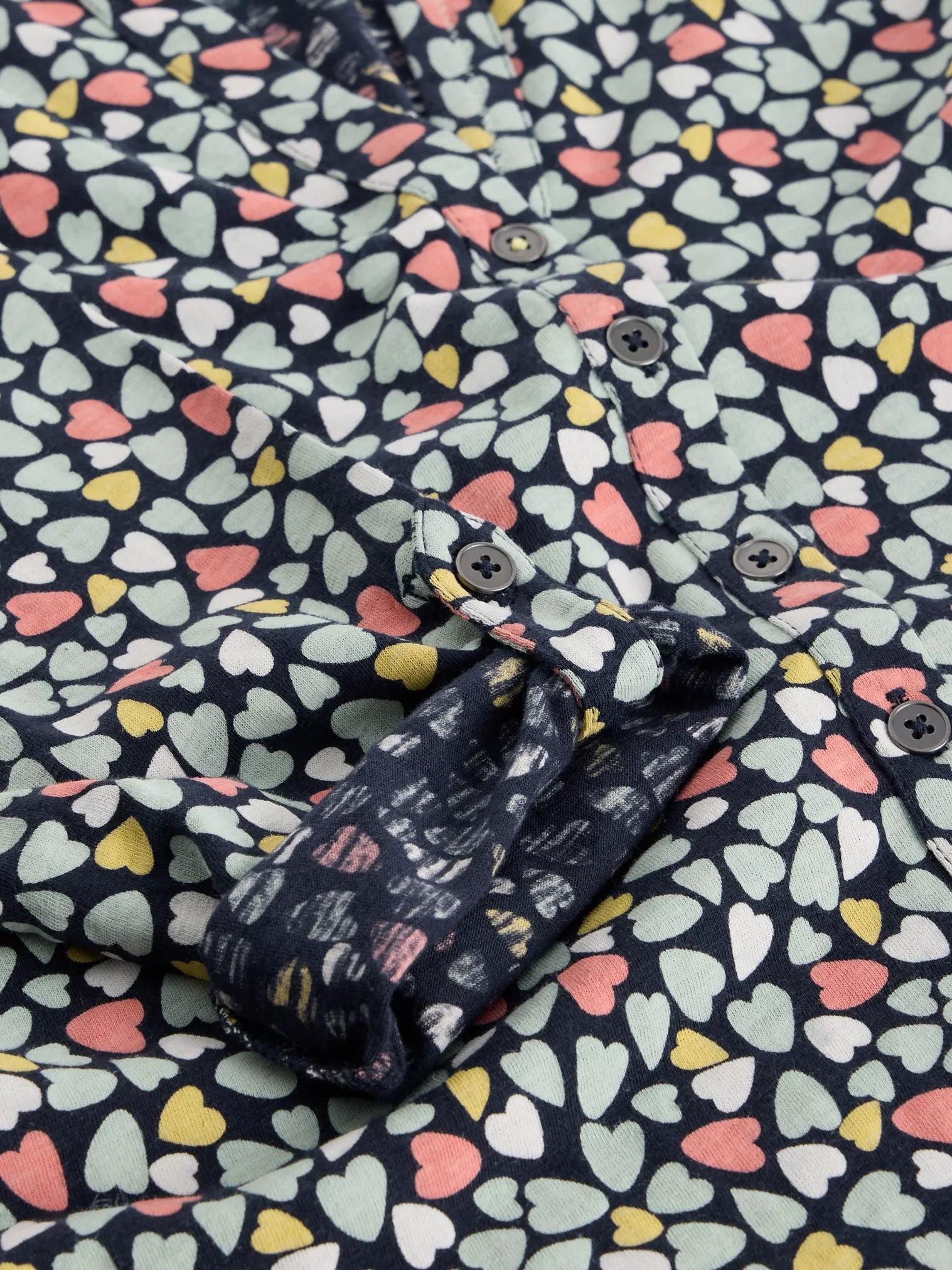 White Stuff Annie Jersey Shirt Blue Multi.