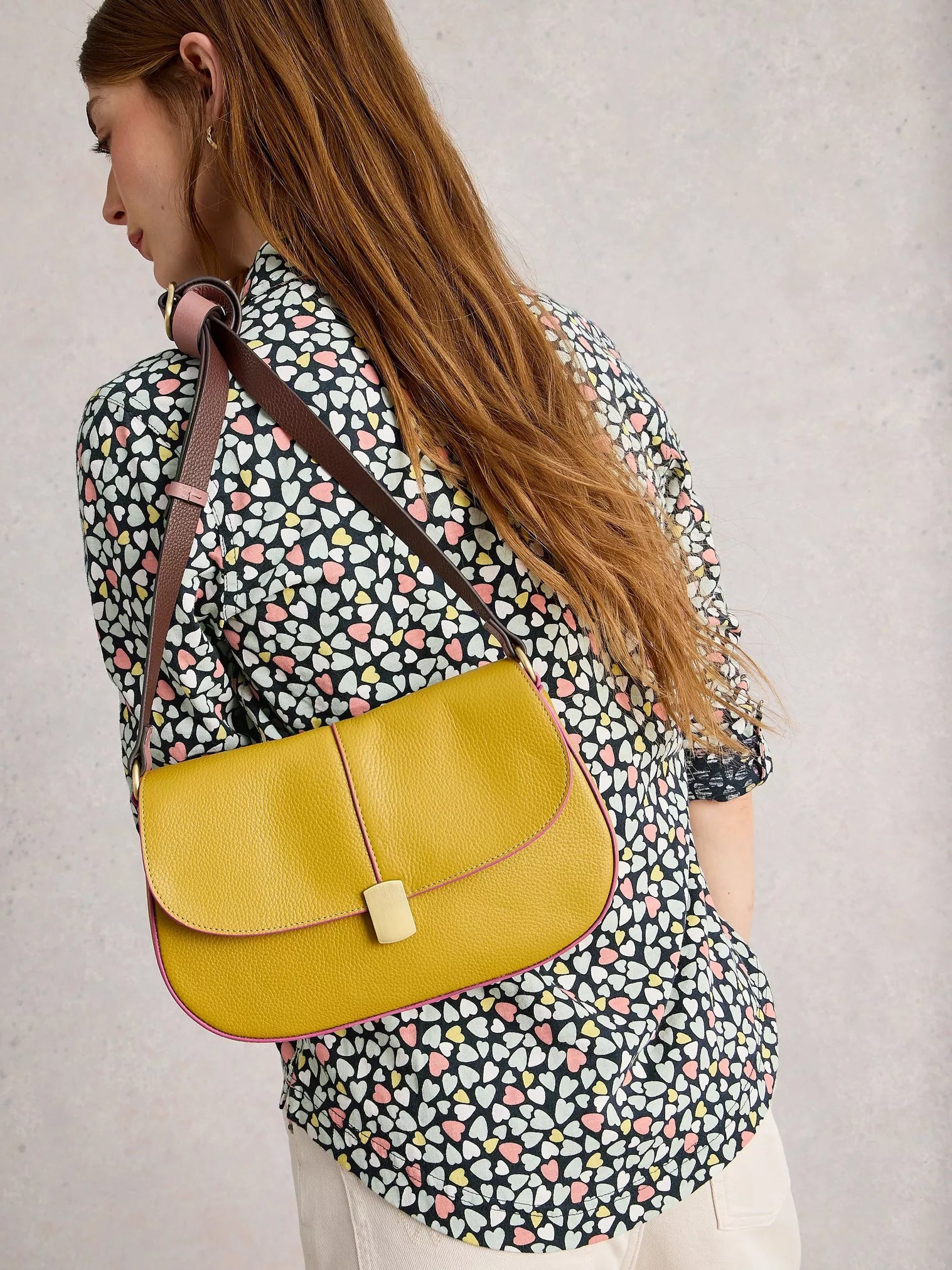 White Stuff Annie Jersey Shirt Blue Multi.