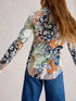 White Stuff Annie Jersey Shirt Orange Multi