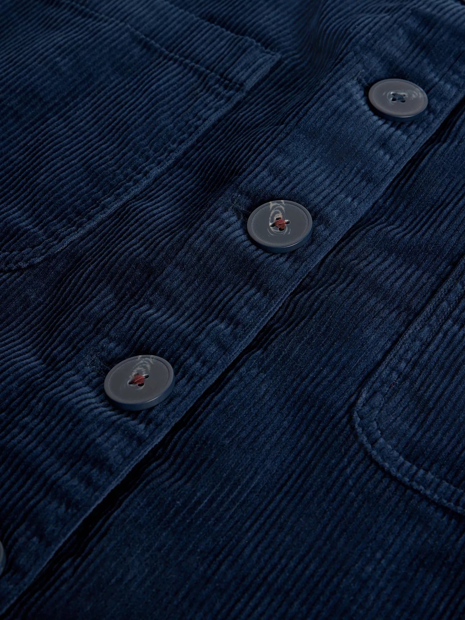 White Stuff Rose Cord Pinny Dark Navy