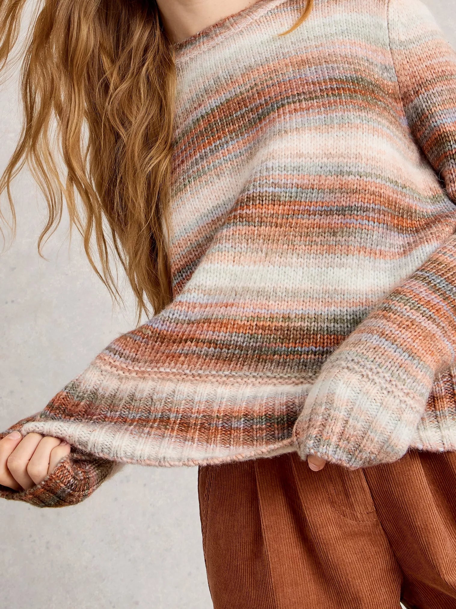 White Stuff Sabrina Spacedye Jumper Natural Multi