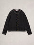 White Stuff Belle Sparkle Cardi Pure Black