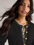 White Stuff Belle Sparkle Cardi Pure Black