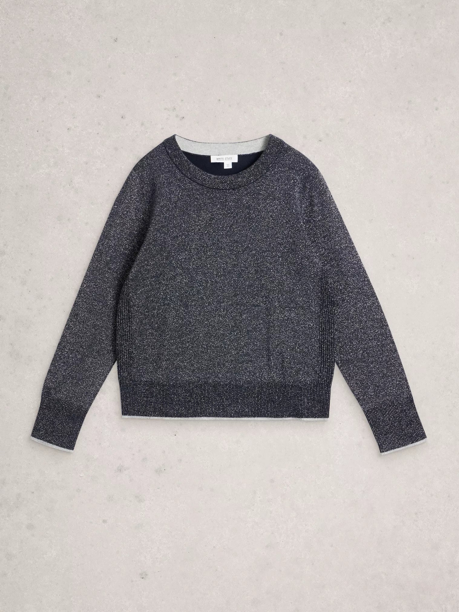 White Stuff Katie Sparkle Jumper Dark Navy