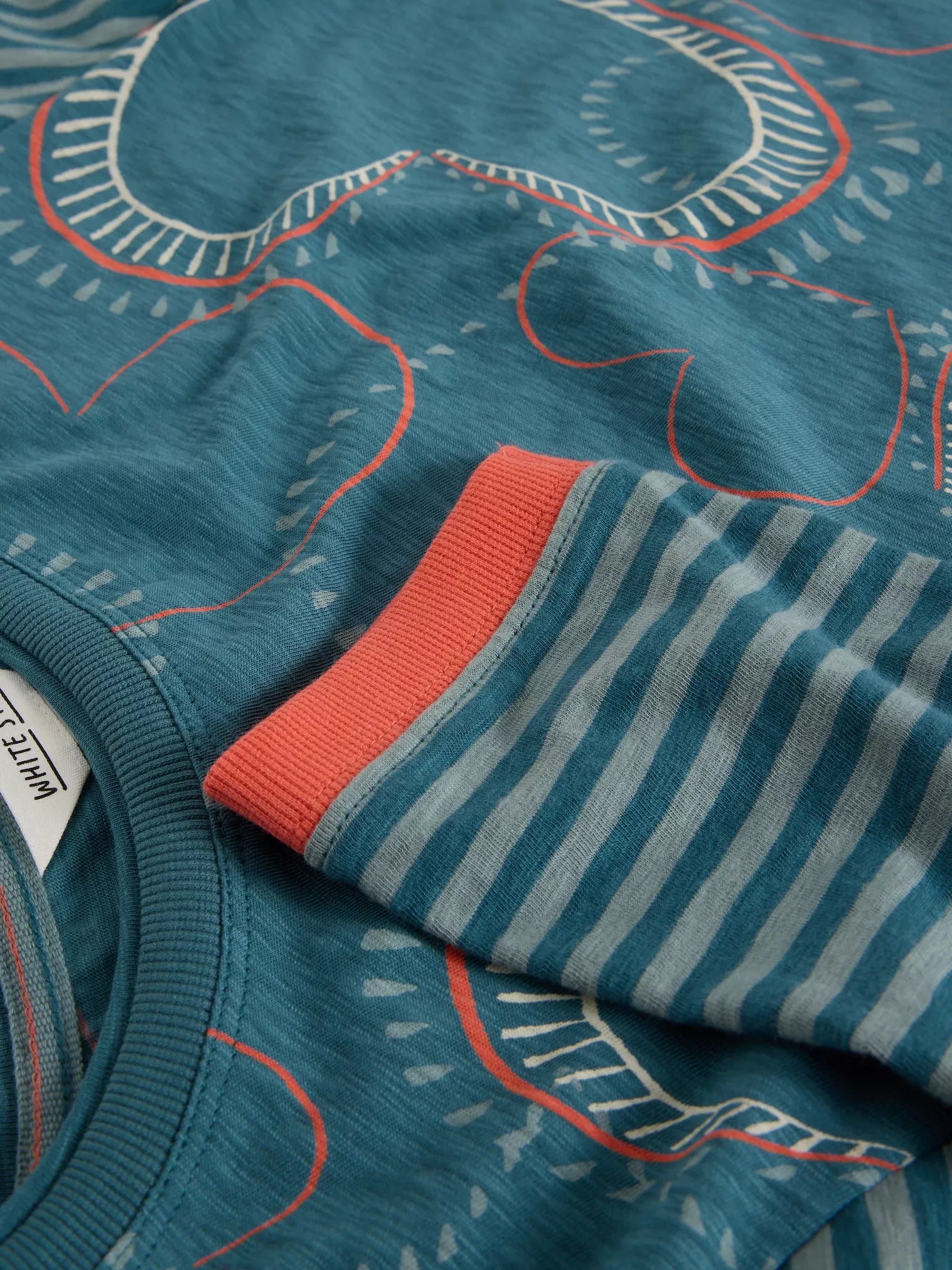 White Stuff Clara Ls Tee Blue Multi