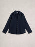 White Stuff Annie Sparkle Mix Shirt Dark Navy