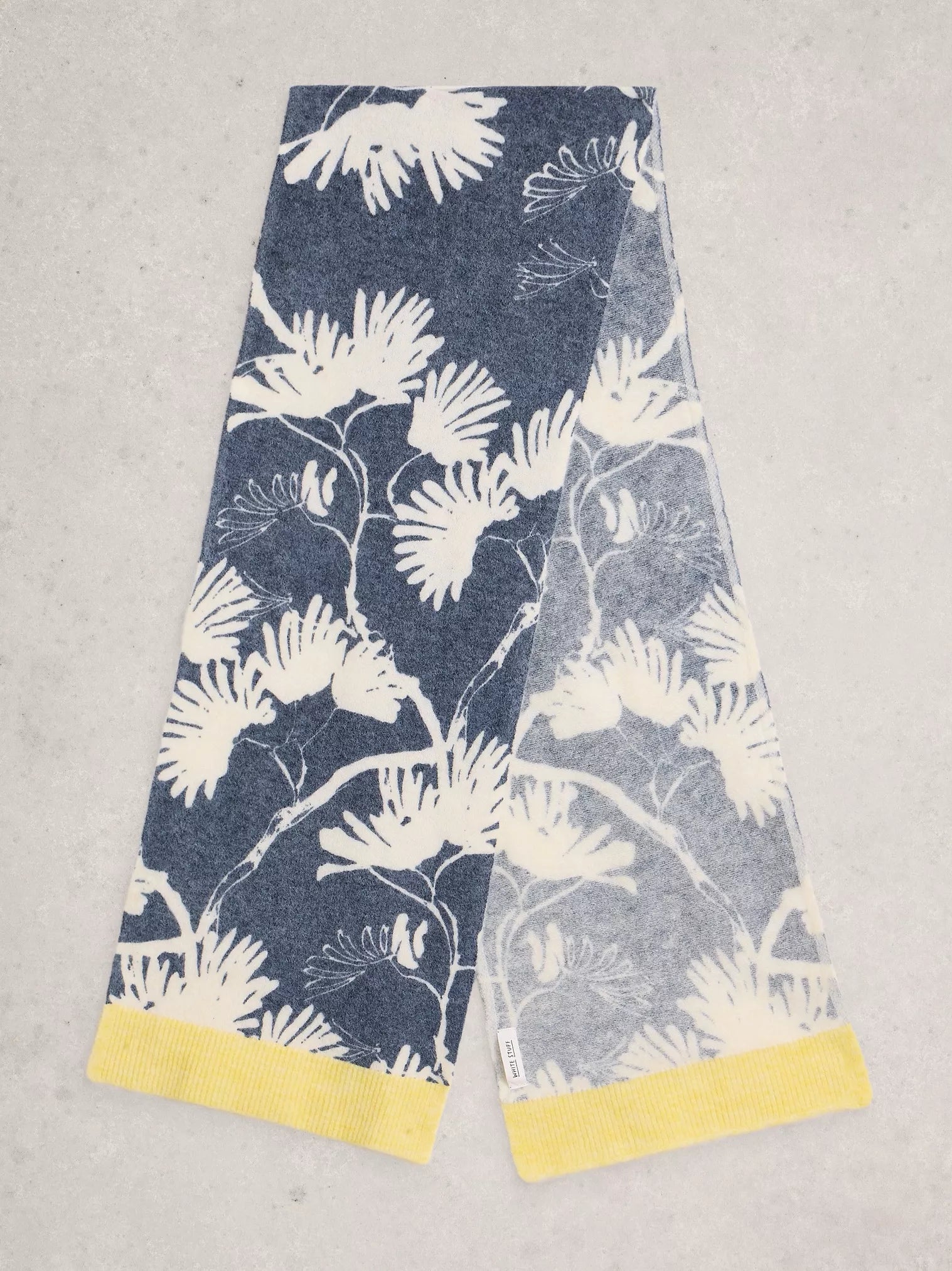 White Stuff Karli Printed Scarf Navy Multi