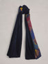 White Stuff Velvet Printed Scarf Blue Print
