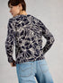 White Stuff Lulu Print Cardi Navy Multi
