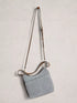White Stuff Mini Sophia Leather Crossbody Light Blue