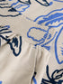 White Stuff Shelly Linen Blend Culotte Ivory Print