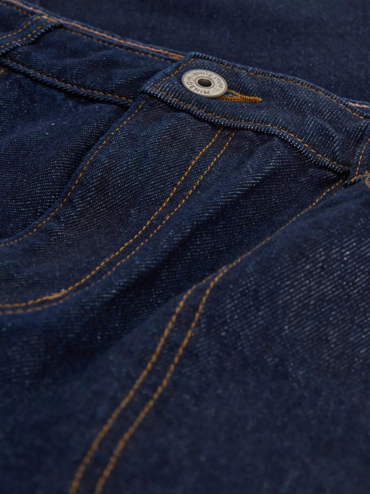 White Stuff Tia Wide Leg Crop Jeans Dark Denim