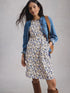 White Stuff Olivia Jersey Dress Blue Print