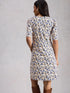 White Stuff Olivia Jersey Dress Blue Print