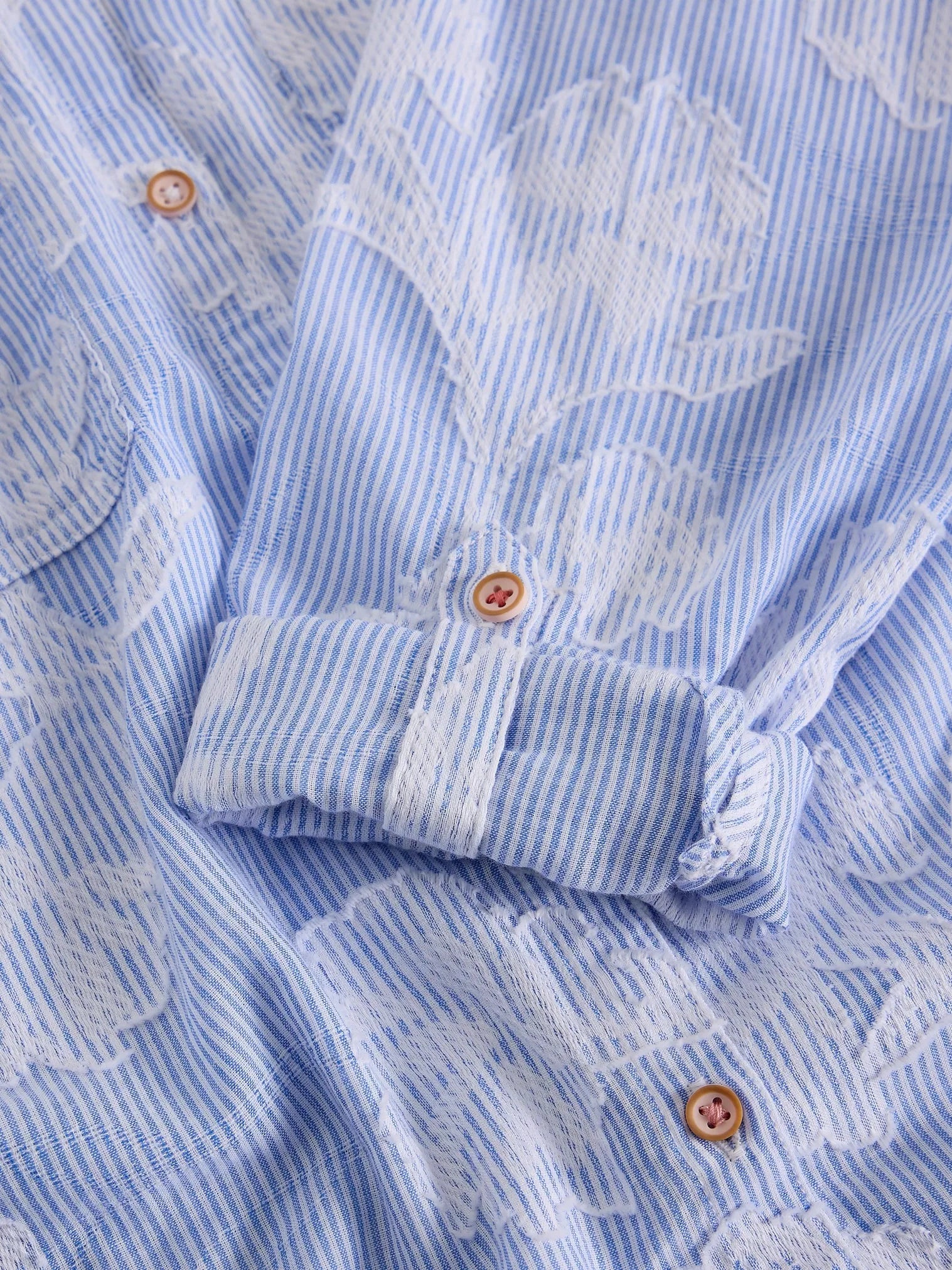 White Stuff Sophie Jacquard Shirt Blue Multi
