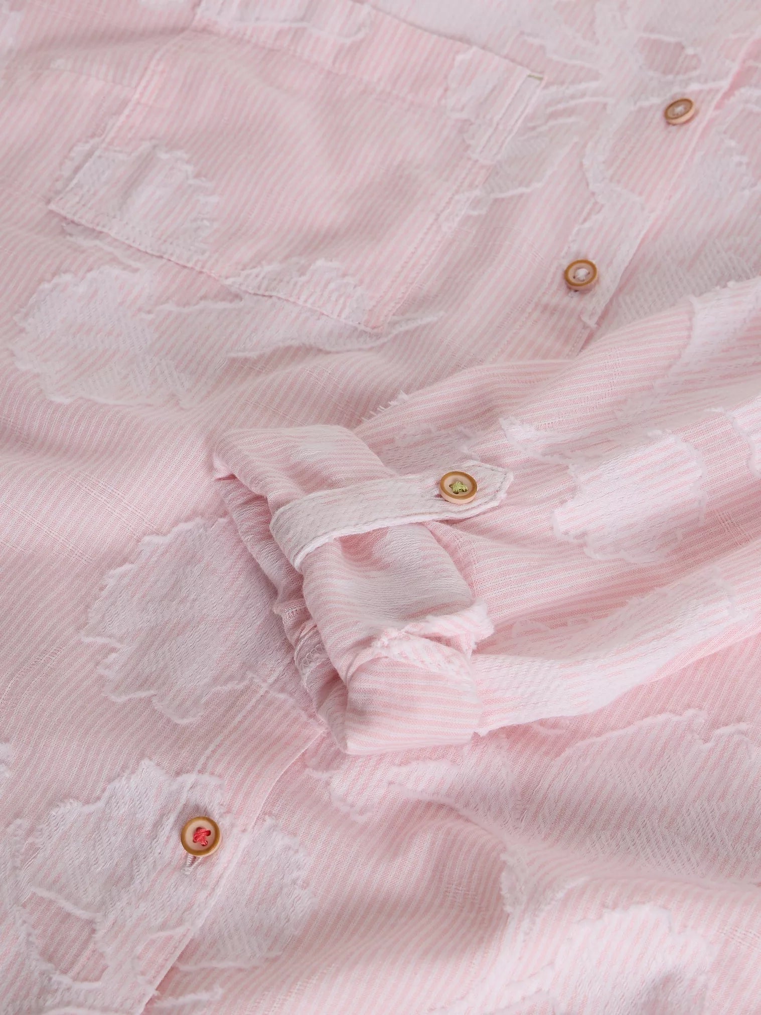 White Stuff Sophie Jacquard Shirt Pink Multi