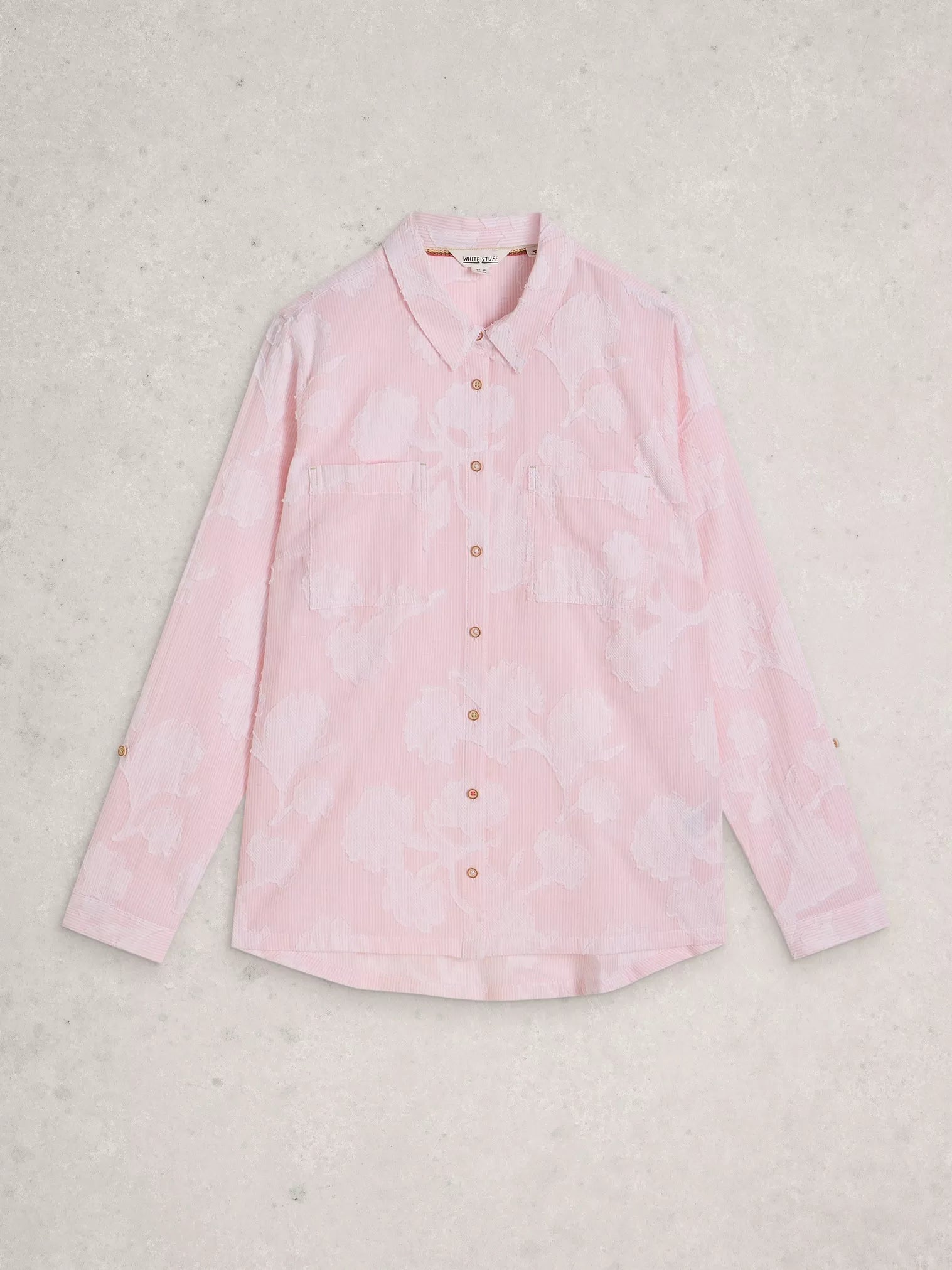 White Stuff Sophie Jacquard Shirt Pink Multi
