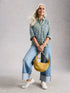 White Stuff Sophie Organic Check Shirt Blue Multi