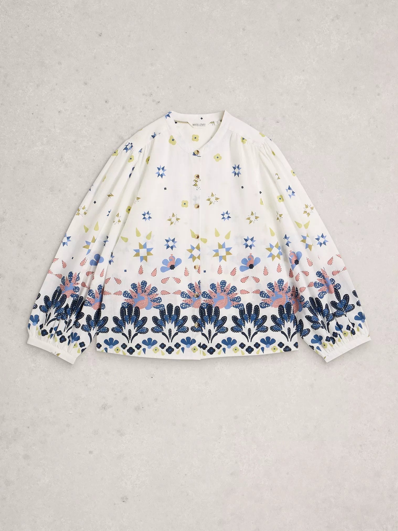 White Stuff Lana Top Ivory Multi