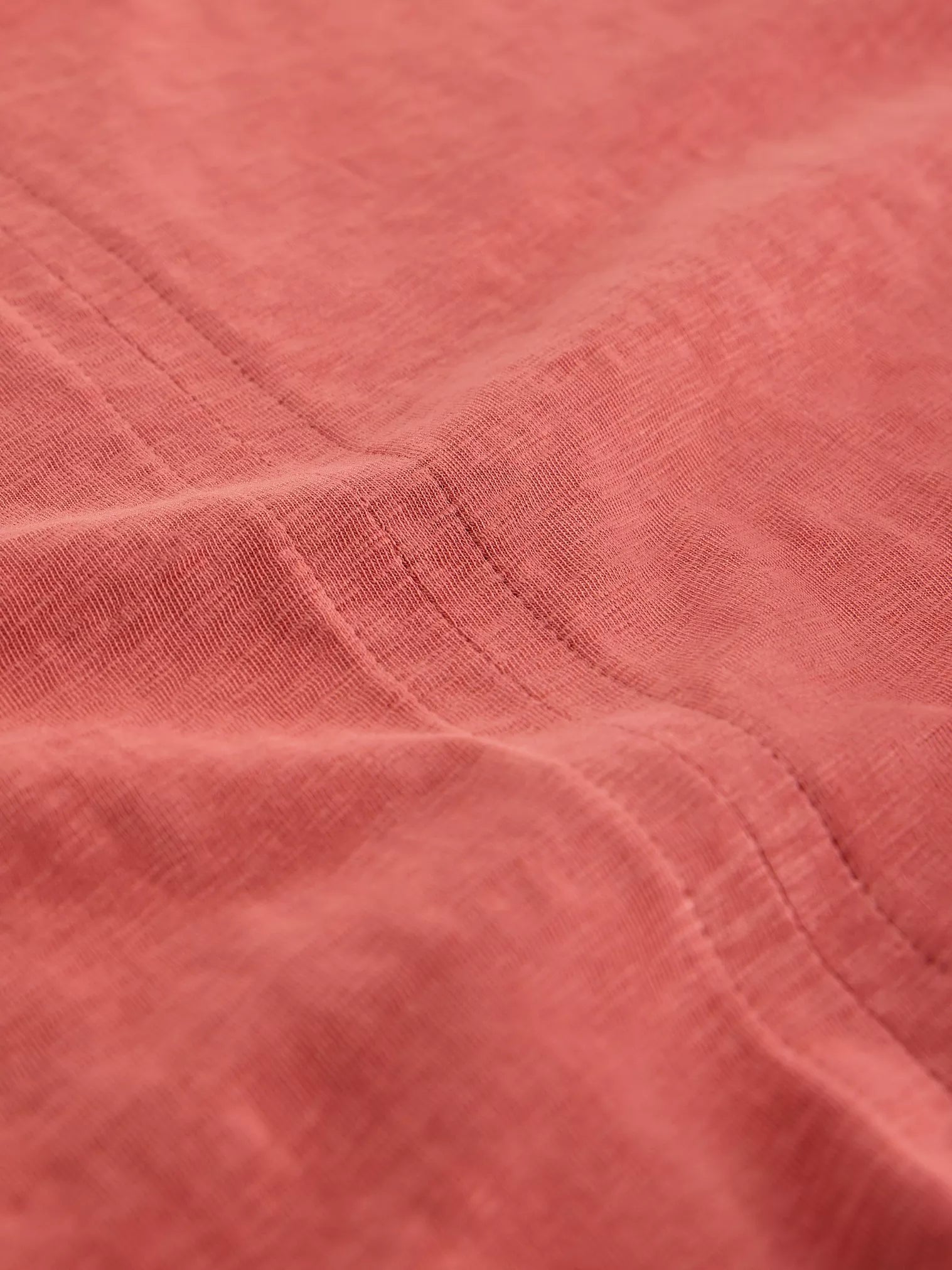 White Stuff Nelly Notch Neck Tee Mid Pink