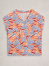 White Stuff Iris Linen Tee Natural Multi