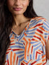 White Stuff Iris Linen Tee Natural Multi