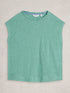 White Stuff Rowan Linen Tee Mid Teal