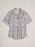 White Stuff Annie Short Sleeve Jersey Shirt Ivory Print