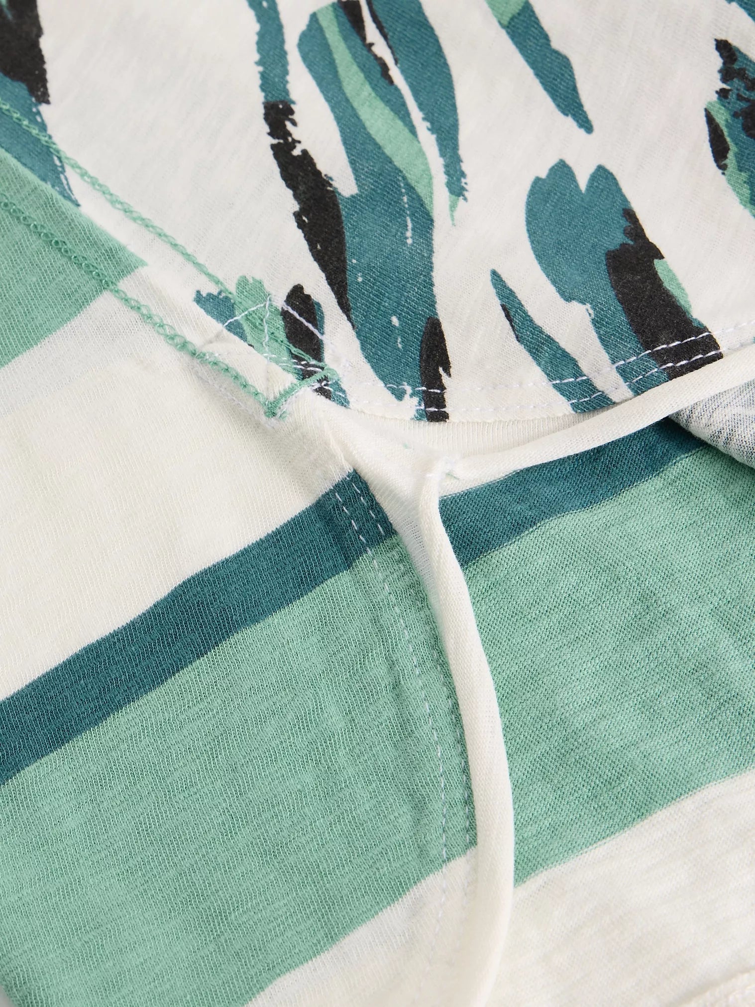 White Stuff Clara Long Sleeve Tee Ivory Print