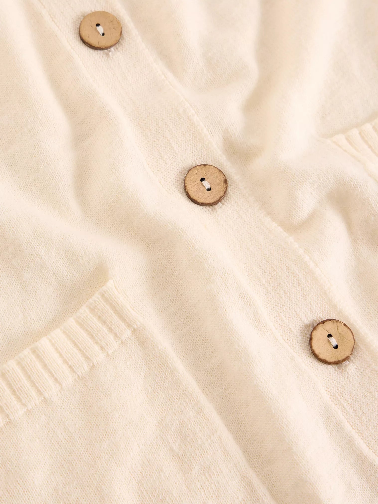 White Stuff Nova Linen Blend Cardi Natural White