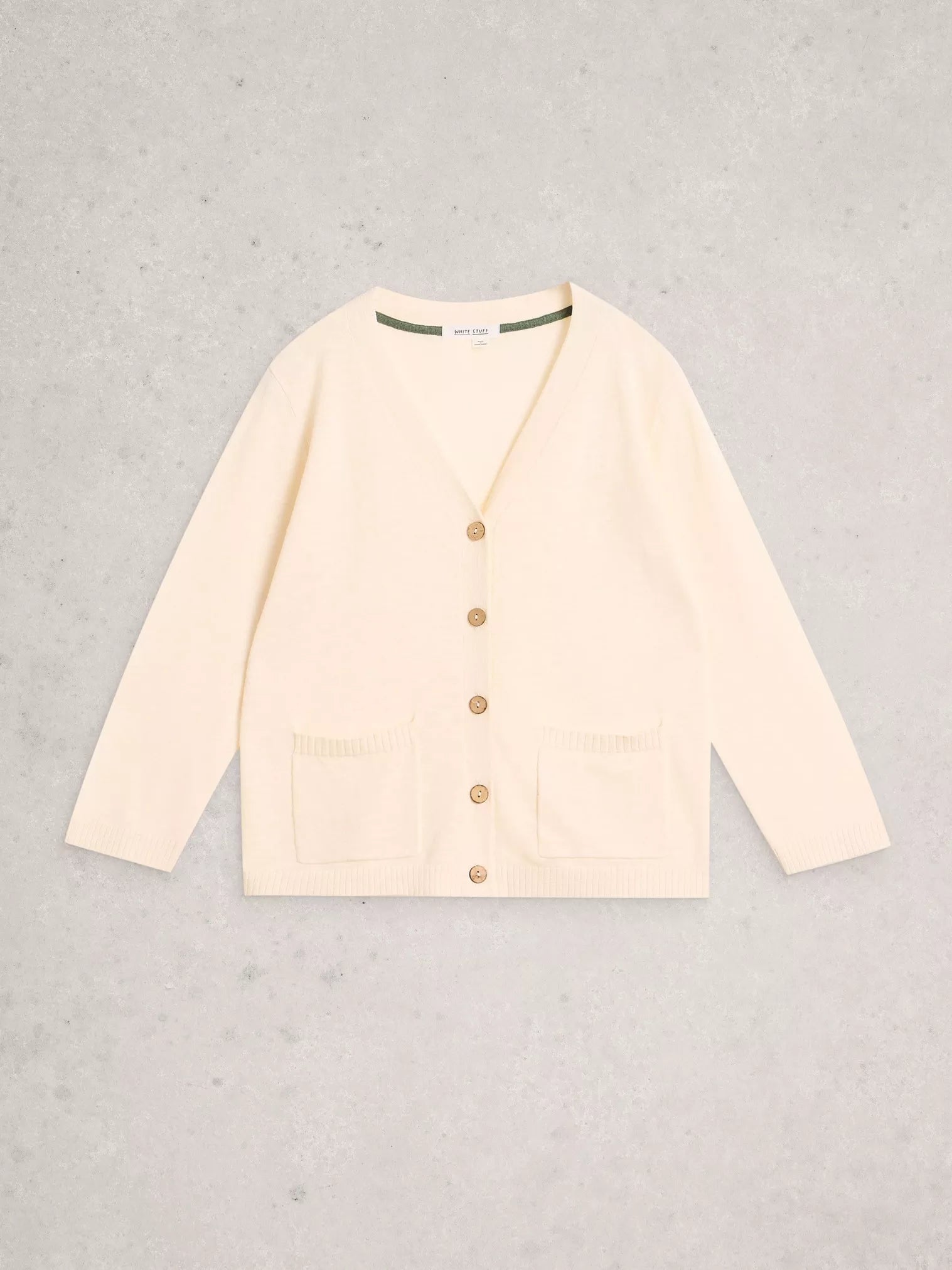 White Stuff Nova Linen Blend Cardi Natural White