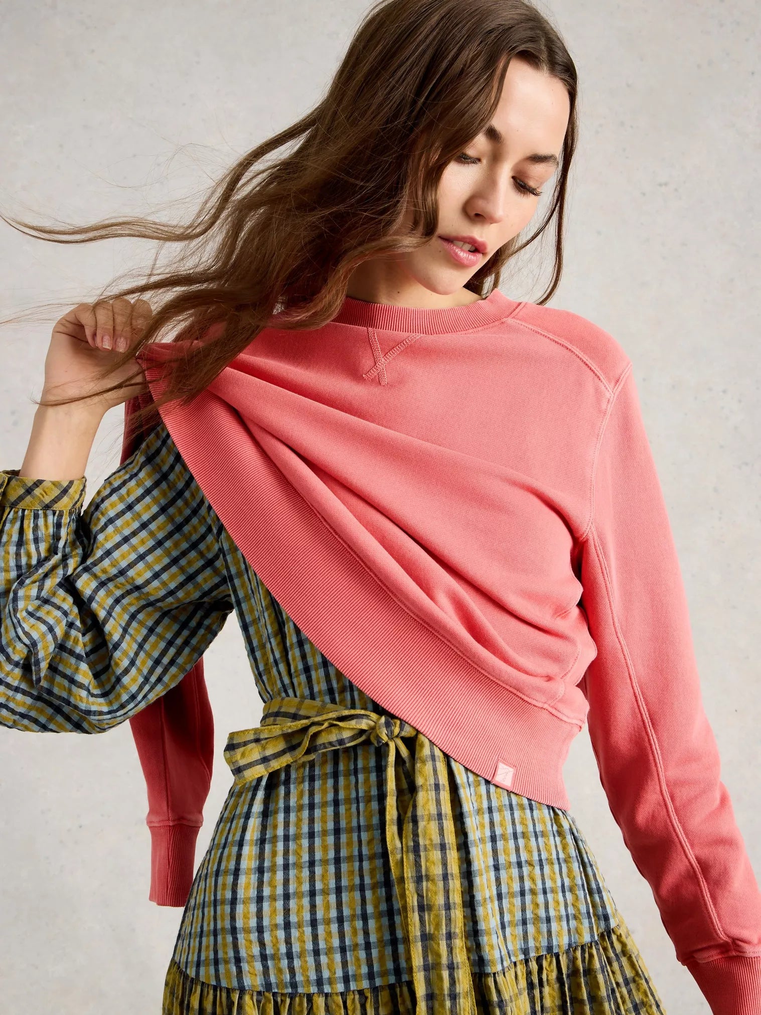 White Stuff Daydreamer Sweat Dusky Pink