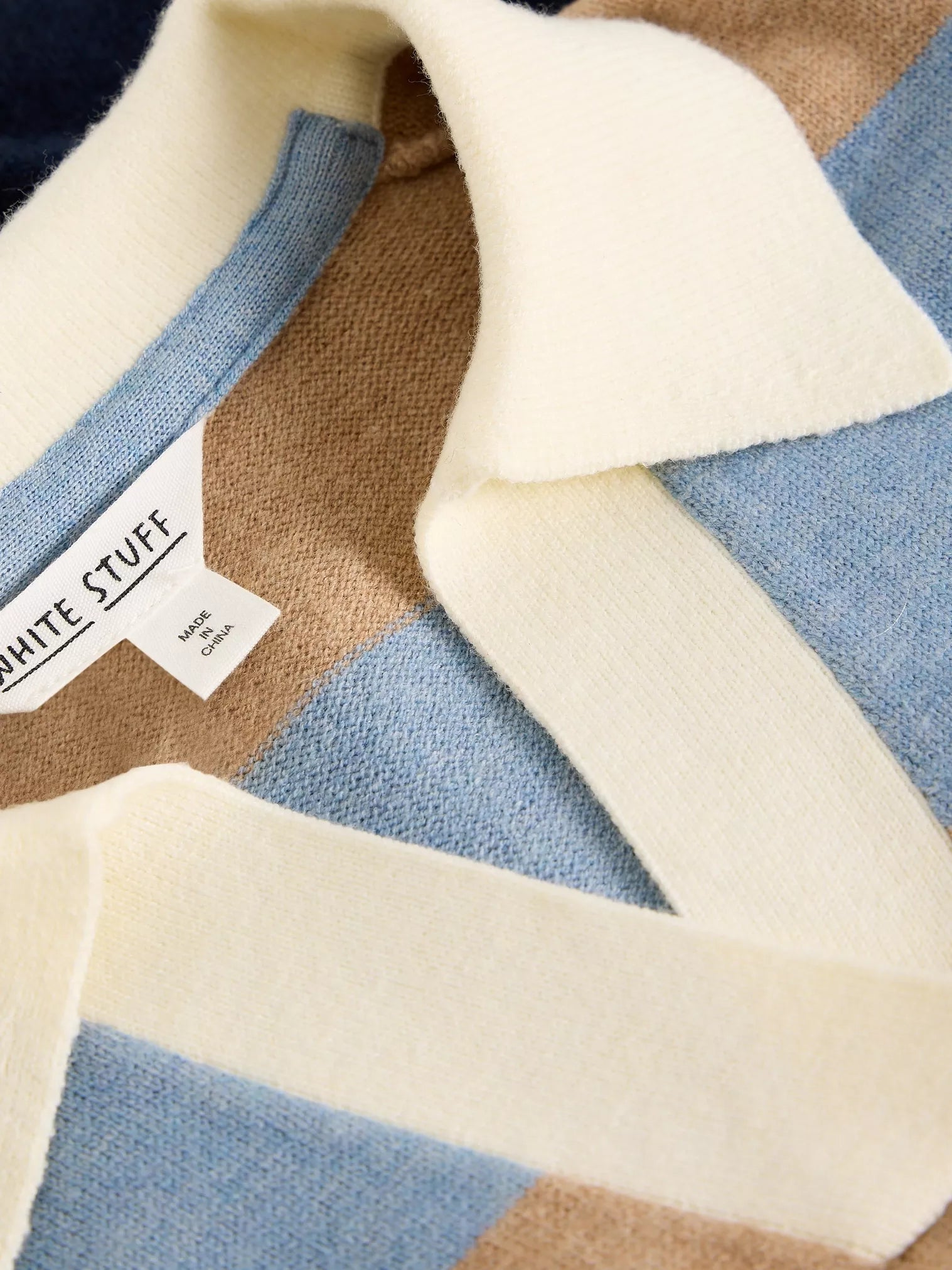 White Stuff Rochelle Rugby Jumper Blue Multi