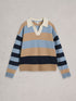 White Stuff Rochelle Rugby Jumper Blue Multi