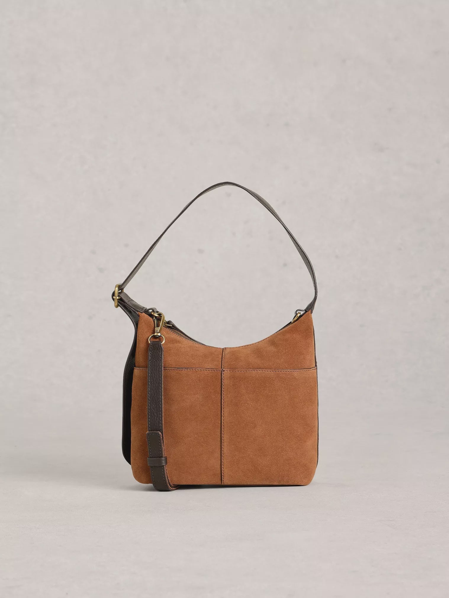 White Stuff Mini Sophia Leather Crossbody Mid Tan