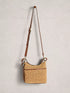 White Stuff Mini Sophia Raffia Crossbody Dark Natural