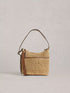 White Stuff Mini Sophia Raffia Crossbody Dark Natural