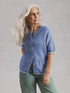 White Stuff Isabella Short Sleeve Cardi Mid Blue