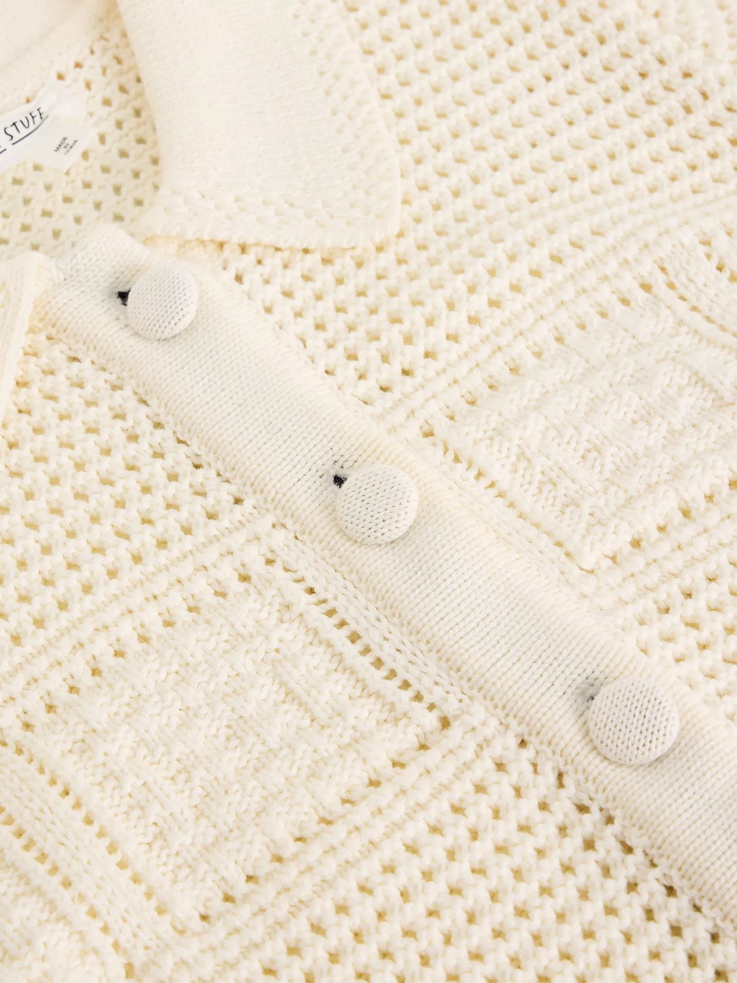 White Stuff Gemima Collar Cardi Pale Ivory