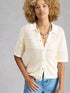 White Stuff Gemima Collar Cardi Pale Ivory