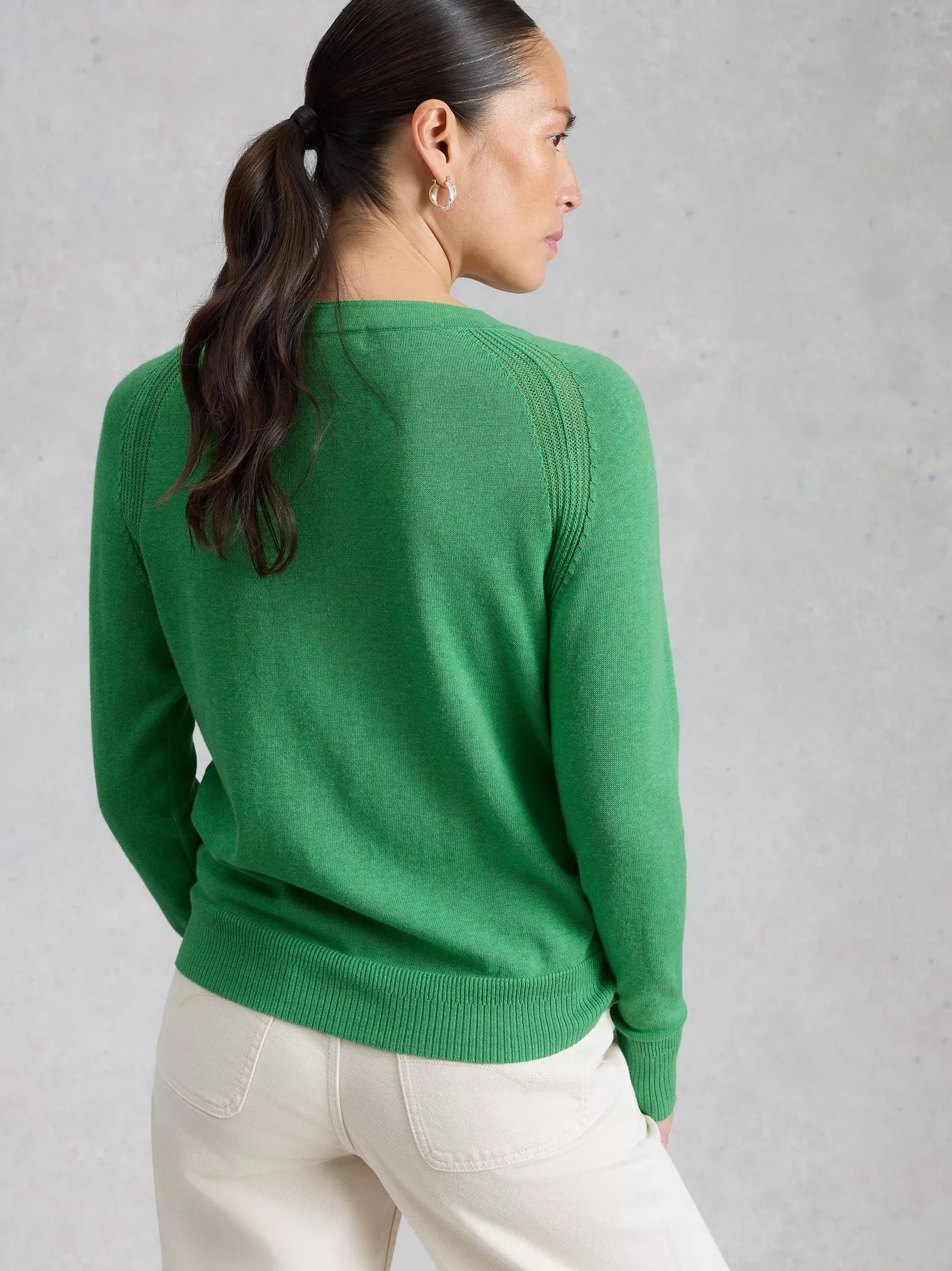 White Stuff Lulu Cardi Mid Green