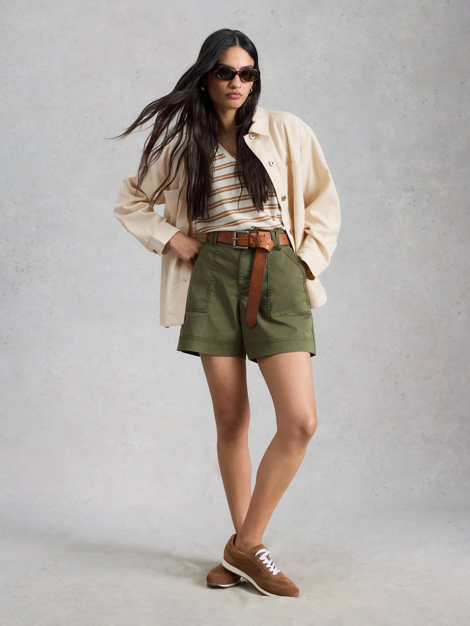 White Stuff Molly Shacket Natural White