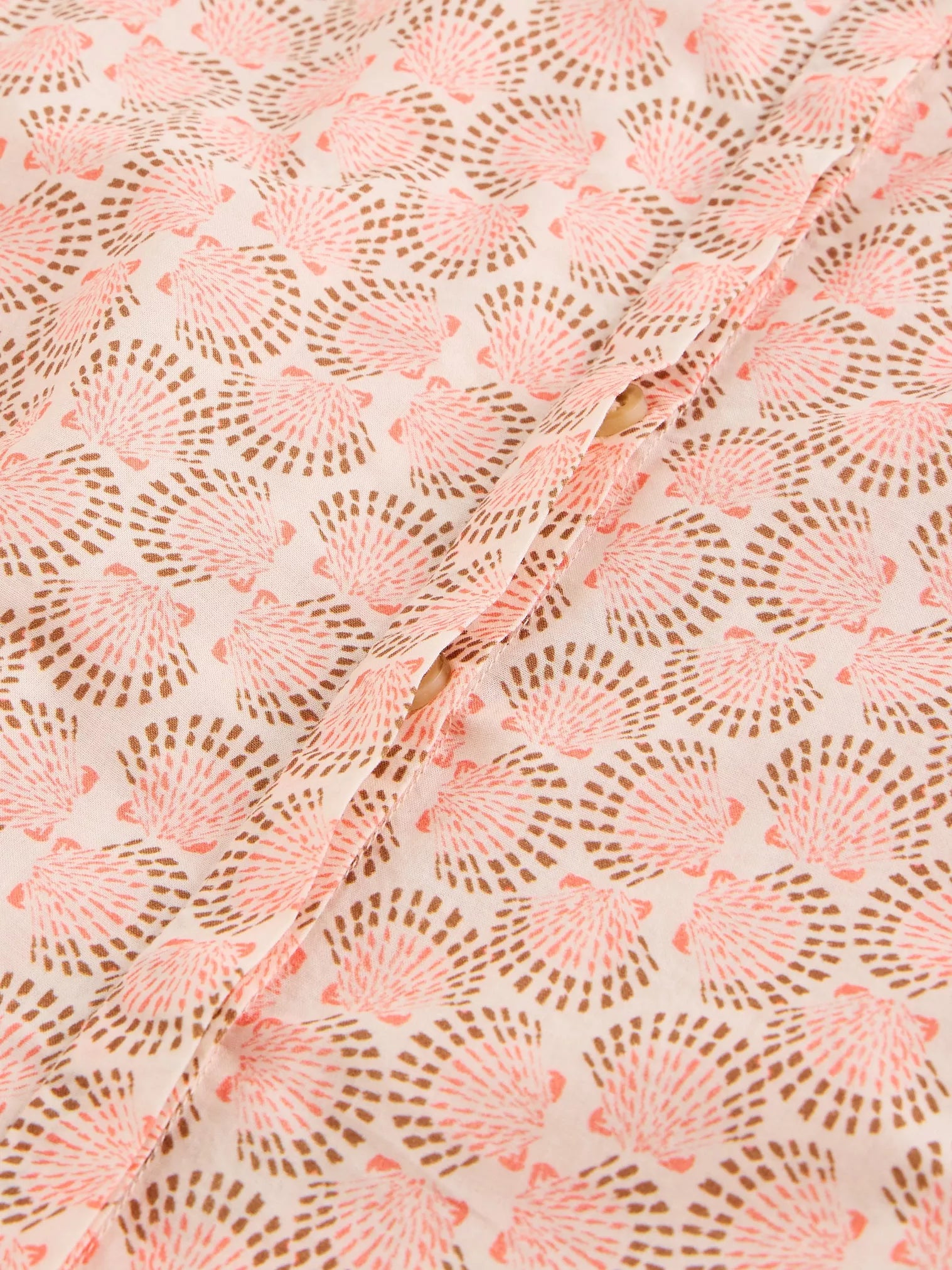 White Stuff Lana Organic Cotton Top Pink Multi