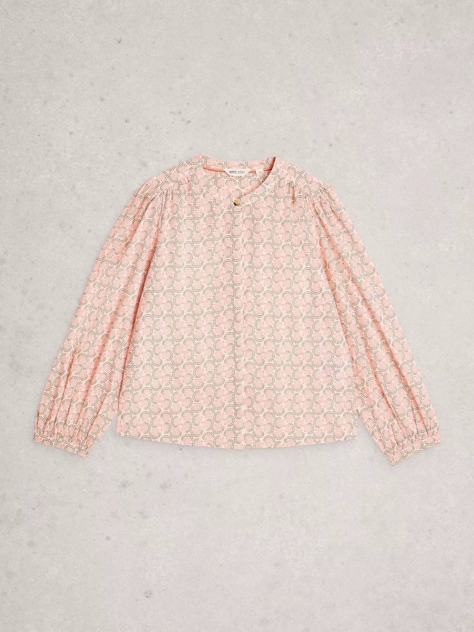 White Stuff Lana Organic Cotton Top Pink Multi