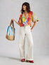 White Stuff Bex Cotton Top Yellow Multi