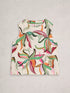 White Stuff Matilda Linen Vest Natural Print