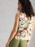 White Stuff Matilda Linen Vest Natural Print